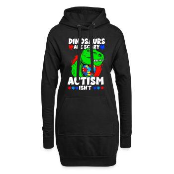 Autismus Bewusstsein - Hoodie-Kleid - Schwarz - Vorne