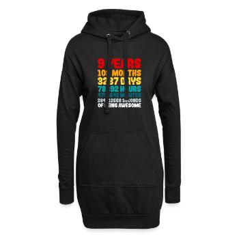 How many month, days, hours, minutes or seconds is - Sweat-shirt à capuche long Femme - noir - Devant