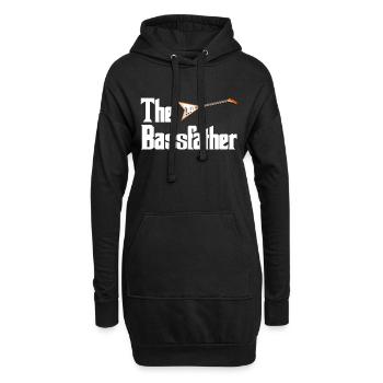 Bassist - Sweat-shirt à capuche long Femme - noir - Devant