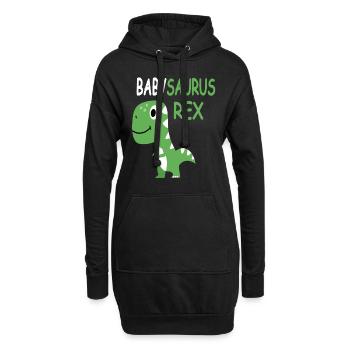 BébéSaure Rex - Bébé Saurus - Bébé dinosaures - Sweat-shirt à capuche long Femme - noir - Devant
