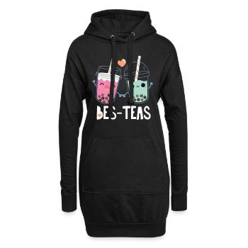 Bubble Tea - Sweat-shirt à capuche long Femme - noir - Devant