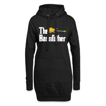 Bass guitare bassiste guitariste cadeau instrument - Sweat-shirt à capuche long Femme - noir - Devant