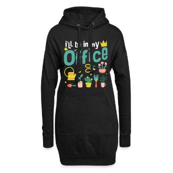 I’ll Be In My Office - Jardinier paysagiste - Sweat-shirt à capuche long Femme - noir - Devant