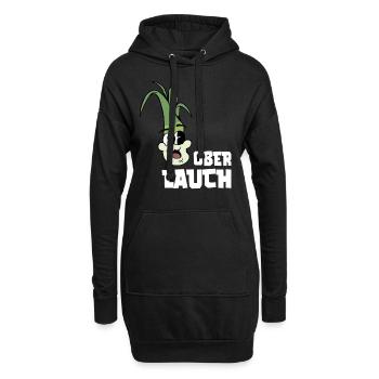 Ober Lauch - Fitness Gym Lauch Witz - Hoodie-Kleid - Schwarz - Vorne
