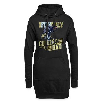 Bester Papa Angler Fischer Angeln Fisch Hecht - Hoodie-Kleid - Schwarz - Vorne
