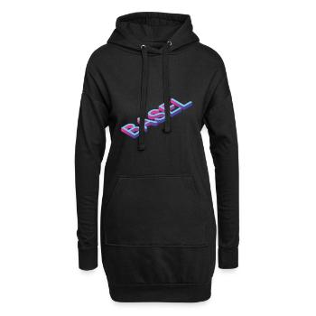 Basel - Hoodie-Kleid - Schwarz - Vorne