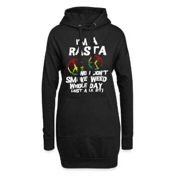 Rastafari cadeau Judah Marley Rasta Reggae Jah - Sweat-shirt à capuche long Femme - noir - Devant