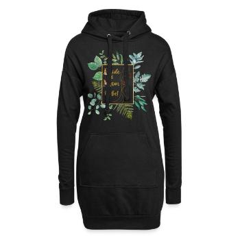 Bride & Mom to be, schwanger, Hochzeit, Geschenk - Hoodie-Kleid - Schwarz - Vorne