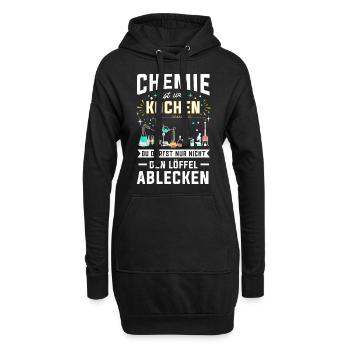 Chemie - Hoodie-Kleid - Schwarz - Vorne