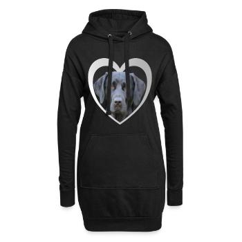 I Love my Labrador - Labrador Hunde - Hoodie-Kleid - Schwarz - Vorne