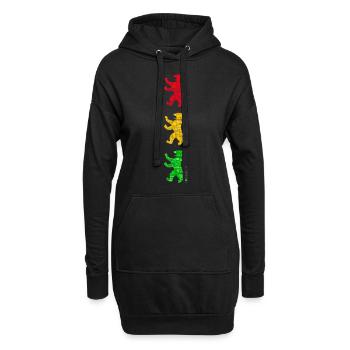 Berlin - Berliner Bär - I Love Berlin - Bär Ampel - Hoodie-Kleid - Schwarz - Vorne