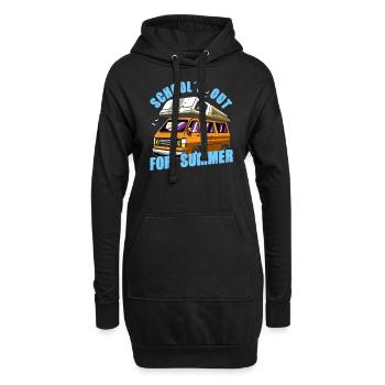 Schools out Camper pour les élèves et les enseignants vacances - Sweat-shirt à capuche long Femme - noir - Devant