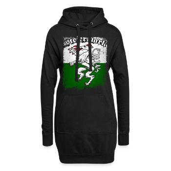 Steiermark - Hoodie-Kleid - Schwarz - Vorne