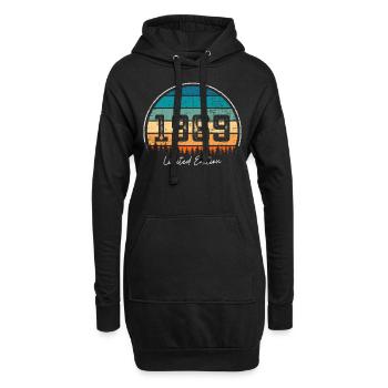 Vintage 1969 Limited Edition Retro Sonnenuntergang - Hoodie-Kleid - Schwarz - Vorne