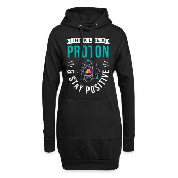 Chemie - Hoodie-Kleid - Schwarz - Vorne