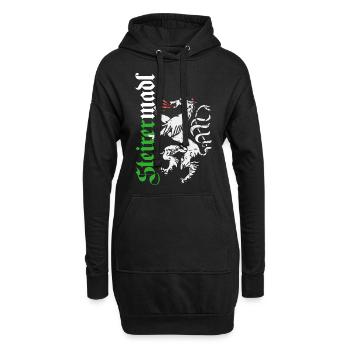 Steirermadl - Hoodie-Kleid - Schwarz - Vorne