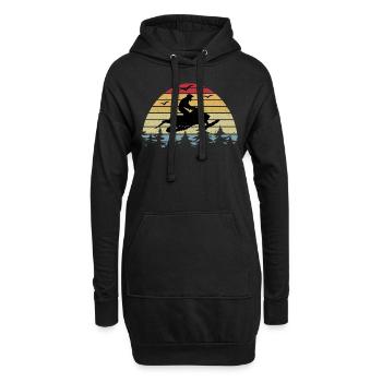 Motoneige Sports d’hiver Skidoo Motoneige - Sweat-shirt à capuche long Femme - noir - Devant