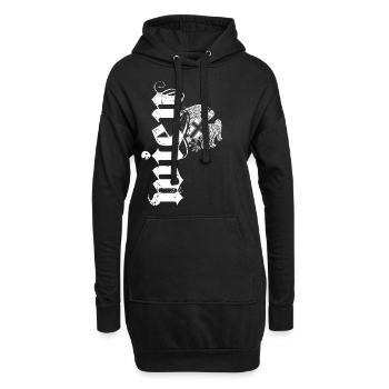 Wien Wiener Adler Wappen Retro - Hoodie-Kleid - Schwarz - Vorne