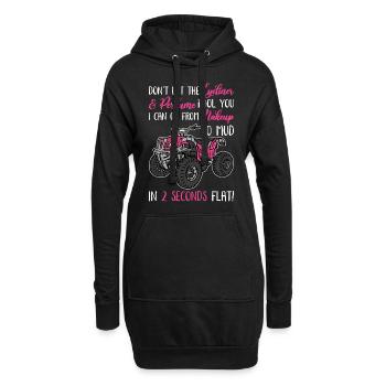 Quad ATV Quadfahrer QuadfahrerQuad ATV QuadfahrerQ - Sweat-shirt à capuche long Femme - noir - Devant