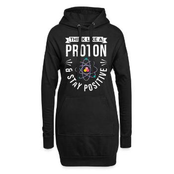 Chimistes Laboratoire Tableau périodique Neutron Alchimie - Sweat-shirt à capuche long Femme - noir - Devant