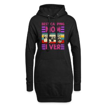 Best Camping Mom Ever Motorhome - Hoodie-Kleid - Schwarz - Vorne