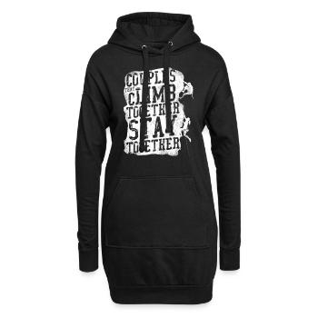 Rock Climbing Climber Couples That - Sweat-shirt à capuche long Femme - noir - Devant