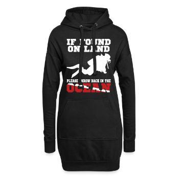 Scuba Diving Diver Dive Flag If - Sweat-shirt à capuche long Femme - noir - Devant