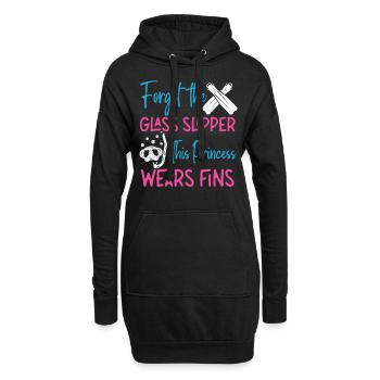 Scuba Diving Diver Girl Forget - Sweat-shirt à capuche long Femme - noir - Devant
