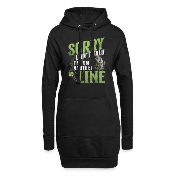 Fishing Vintage - Hoodie-Kleid - Schwarz - Vorne