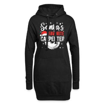 Woodworker Carpenter Tools Vintage - Sweat-shirt à capuche long Femme - noir - Devant