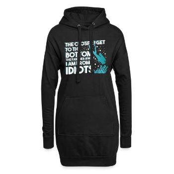 Scuba Diving - Hoodie Dress - black - Front