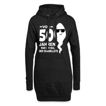 50. Geburtstag 50. Jahrestag 50 Jahre 50. Jubiläum - Hoodie-Kleid - Schwarz - Vorne
