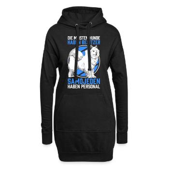 Samojede Personal Schlittenhund Samojedenspitz - Hoodie-Kleid - Schwarz - Vorne