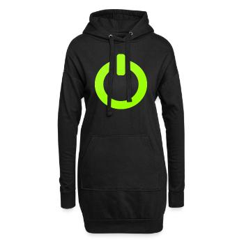 Mode Gamer sur le jeu vidéo Gamer Butten - Sweat-shirt à capuche long Femme - noir - Devant