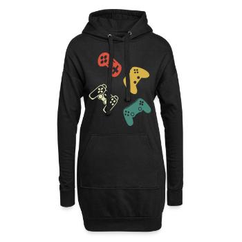 Gamer Controller Gaming Player - Video Games - Hoodie-Kleid - Schwarz - Vorne
