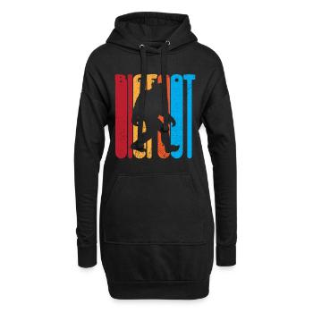 Bigfoot Sasquatch Yeti - Hoodie-Kleid - Schwarz - Vorne