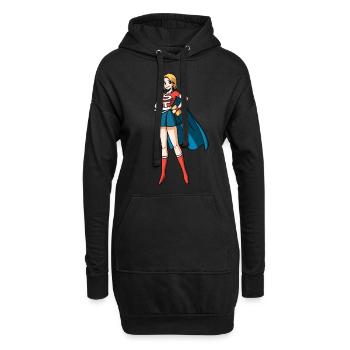 I Teach Preschool Whats Your Superpower Superhero - Hoodie-Kleid - Schwarz - Vorne