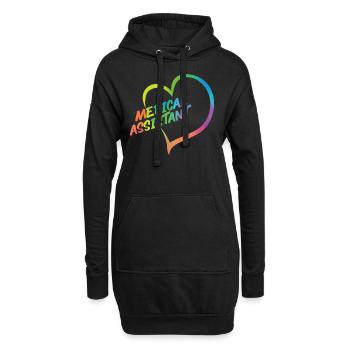 Assistant médical certifié - Sweat-shirt à capuche long Femme - noir - Devant