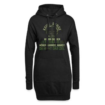Fadenkreuz Gamer Spruch Jäger Sportschütze - Hoodie-Kleid - Schwarz - Vorne