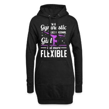 Gymnastique Sports Gymnastique Cadeau Handstand Acrobat - Sweat-shirt à capuche long Femme - noir - Devant