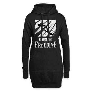 Apnée Plongée Apnéiste Cadeau d’apnée - Sweat-shirt à capuche long Femme - noir - Devant