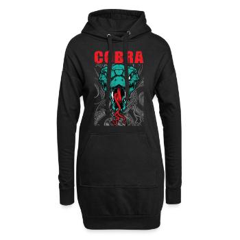 Schlange Schlangenflüsterer Schlangen Geschenk - Hoodie-Kleid - Schwarz - Vorne