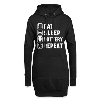 Töpfern Töpferei Töpfer - Hoodie-Kleid - Schwarz - Vorne