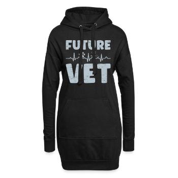 Futur vétérinaire pour un vétérinaire Vet Tech - Sweat-shirt à capuche long Femme - noir - Devant
