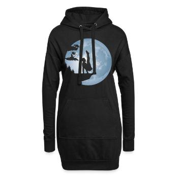 Turner Turnen Mond Geschenk für Vater - Hoodie-Kleid - Schwarz - Vorne