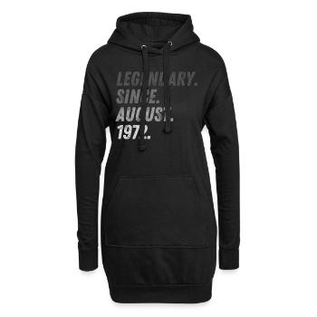 50th birthday 50 years August 1972 - Hoodie Dress - black - Front