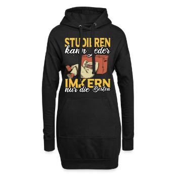 Imker Hong Bienenzüchter Imkerei T-shirt - Hoodie-Kleid - Schwarz - Vorne