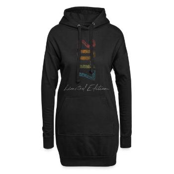 Geburtstag 2017 Limited Edition Geschenk Used Cool - Hoodie-Kleid - Schwarz - Vorne