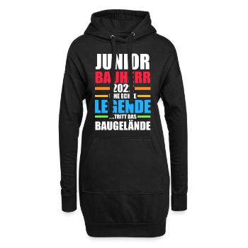 Bauherr Junior Hausbau Hausbauer Bauherr Junioren - Hoodie-Kleid - Schwarz - Vorne