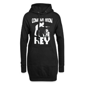 Billard Pool Billard Billardkugel Billardkö 8Ball - Hoodie-Kleid - Schwarz - Vorne